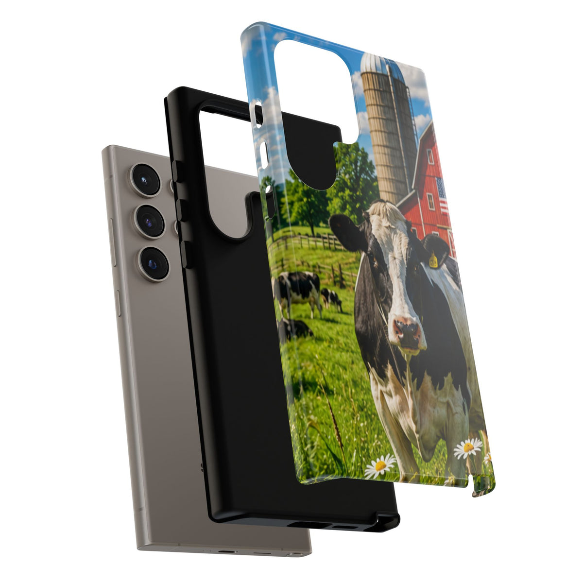 Cow Farm Phone Case — Rustic Barnyard iPhone Cover