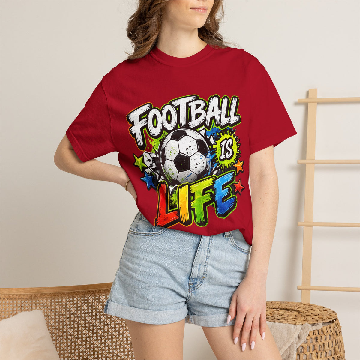 Football Is Life T-shirt | Soccer Ball Graphic Tee, Youth Sports