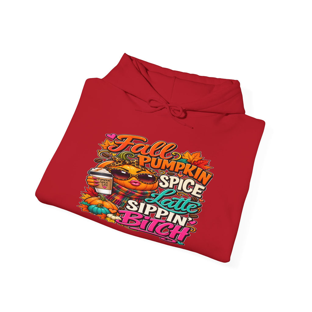 Fall Pumpkin Spice Hoodie — "Pumpkin Spice & Sippin'" Graphic Sweatshirt