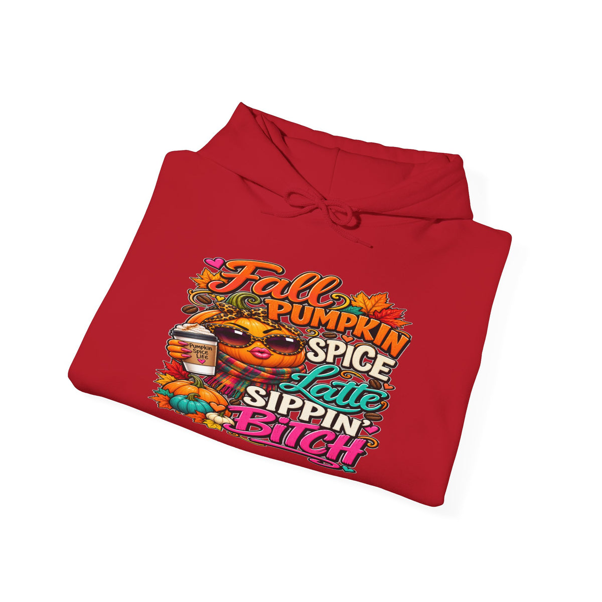 Fall Pumpkin Spice Hoodie — "Pumpkin Spice & Sippin'" Graphic Sweatshirt