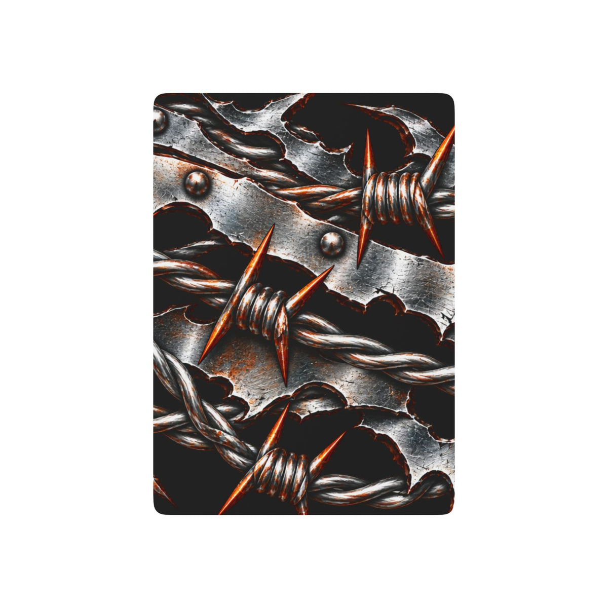 Barbed Wire Poker Playing Cards — Gothic Spade Deck for Gamers & Collectors