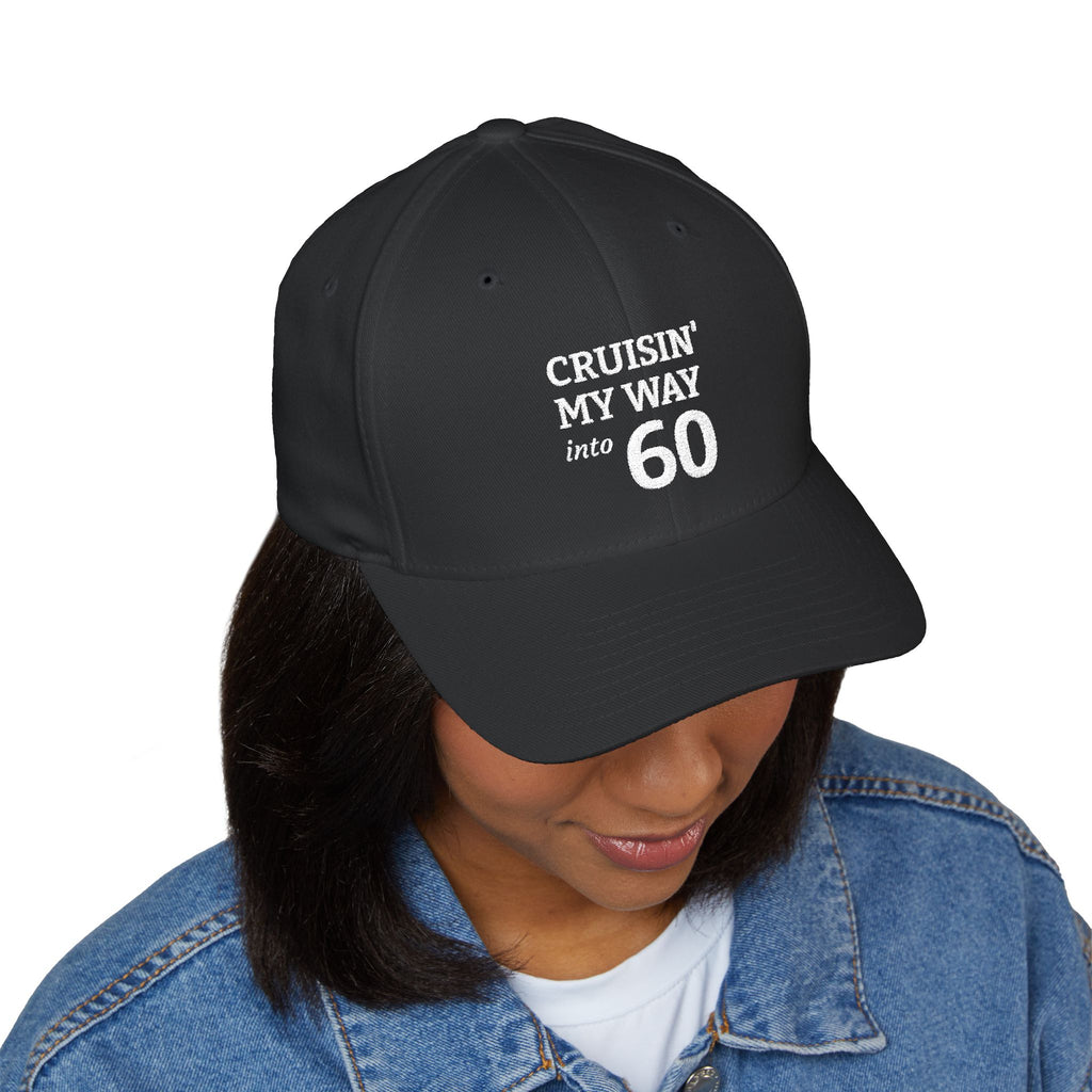 Embroidered 'Cruisin' My Way into 60' Baseball Cap – 60th Birthday Gift