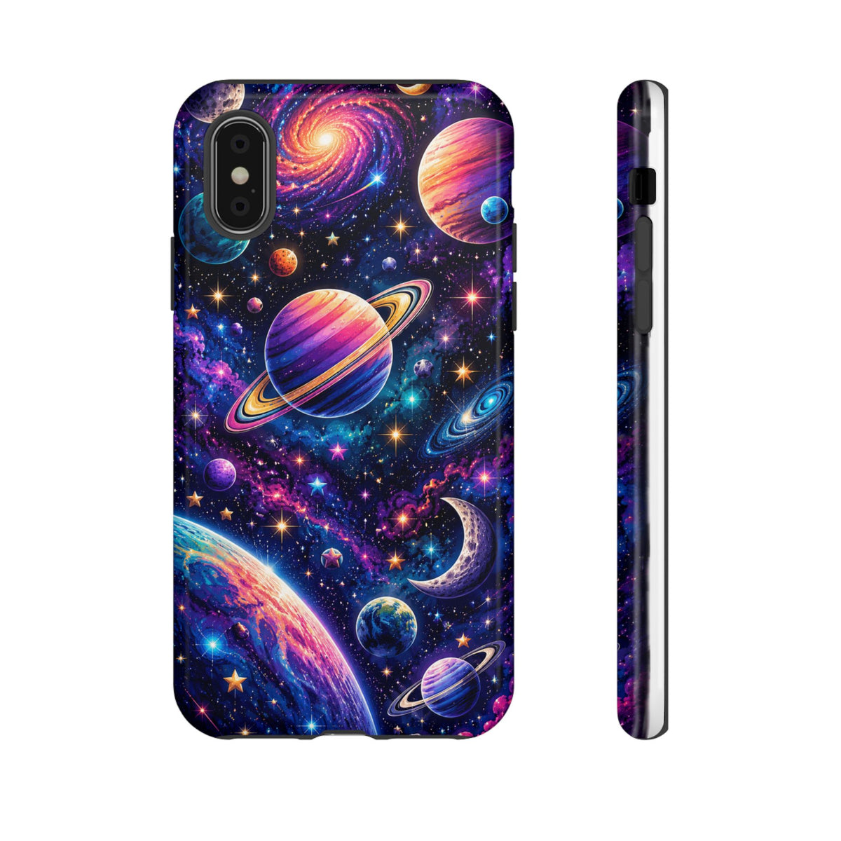 Colorful Galaxy Planets phone case | Tough Case