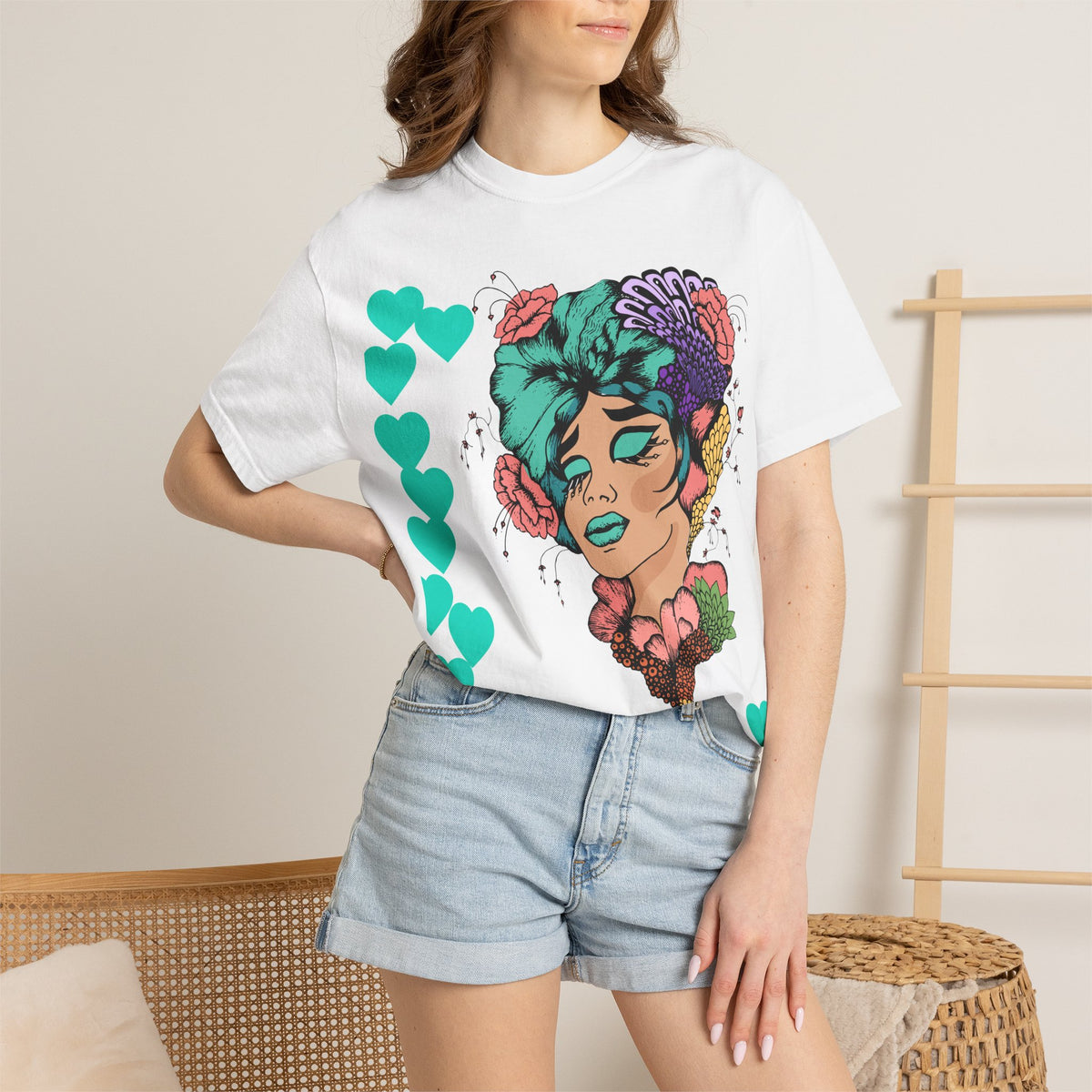 Don't Dream It Live It Tee — Floral Goddess Graphic T-Shirt