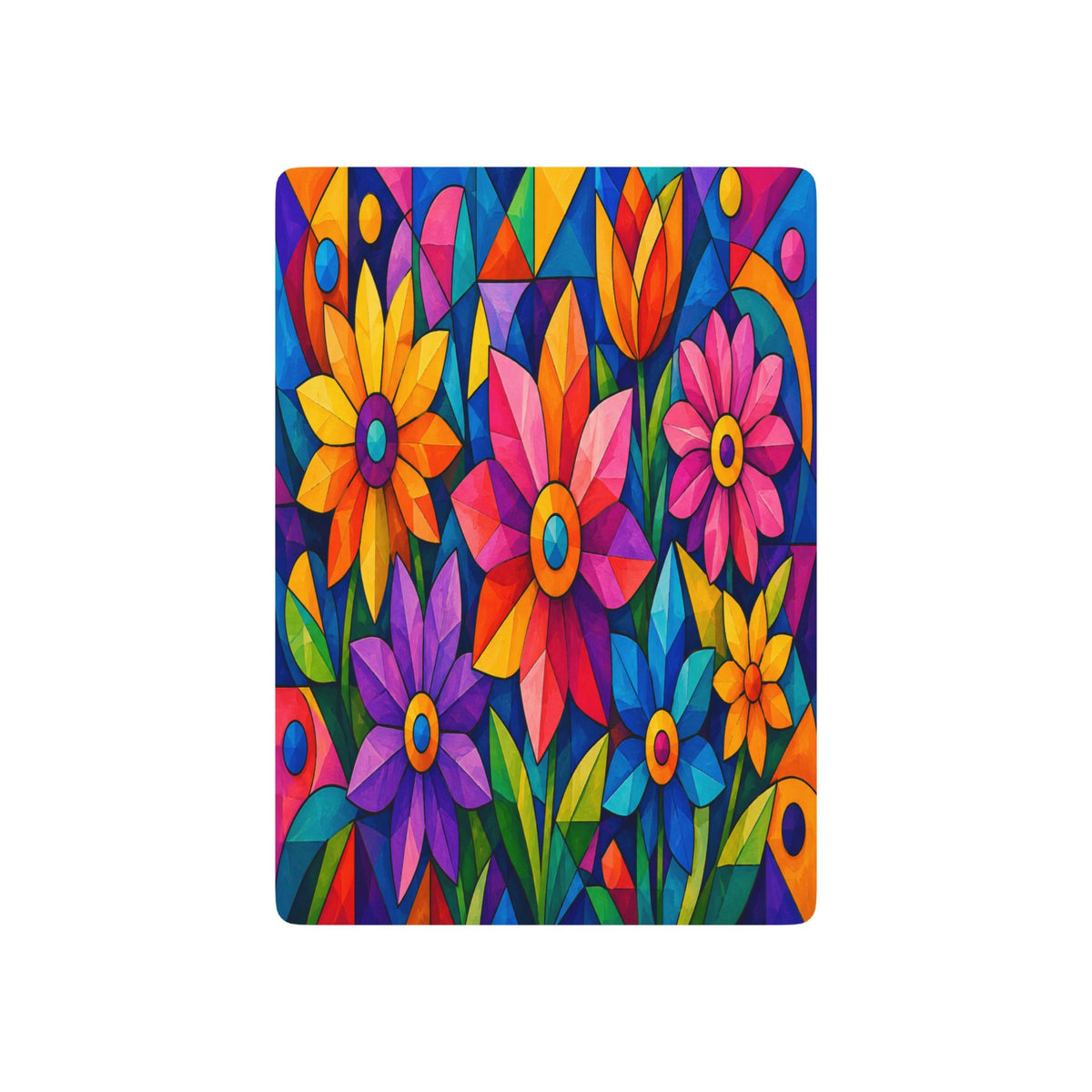 Colorful Floral Back Poker Playing Cards | Standard Deck