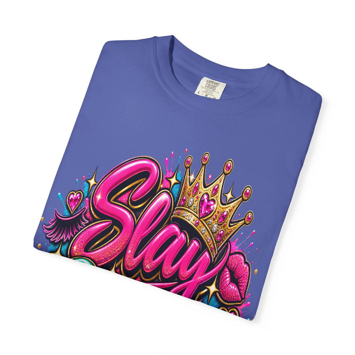 Slay Queen graphic T-Shirt | Crown graffiti style
