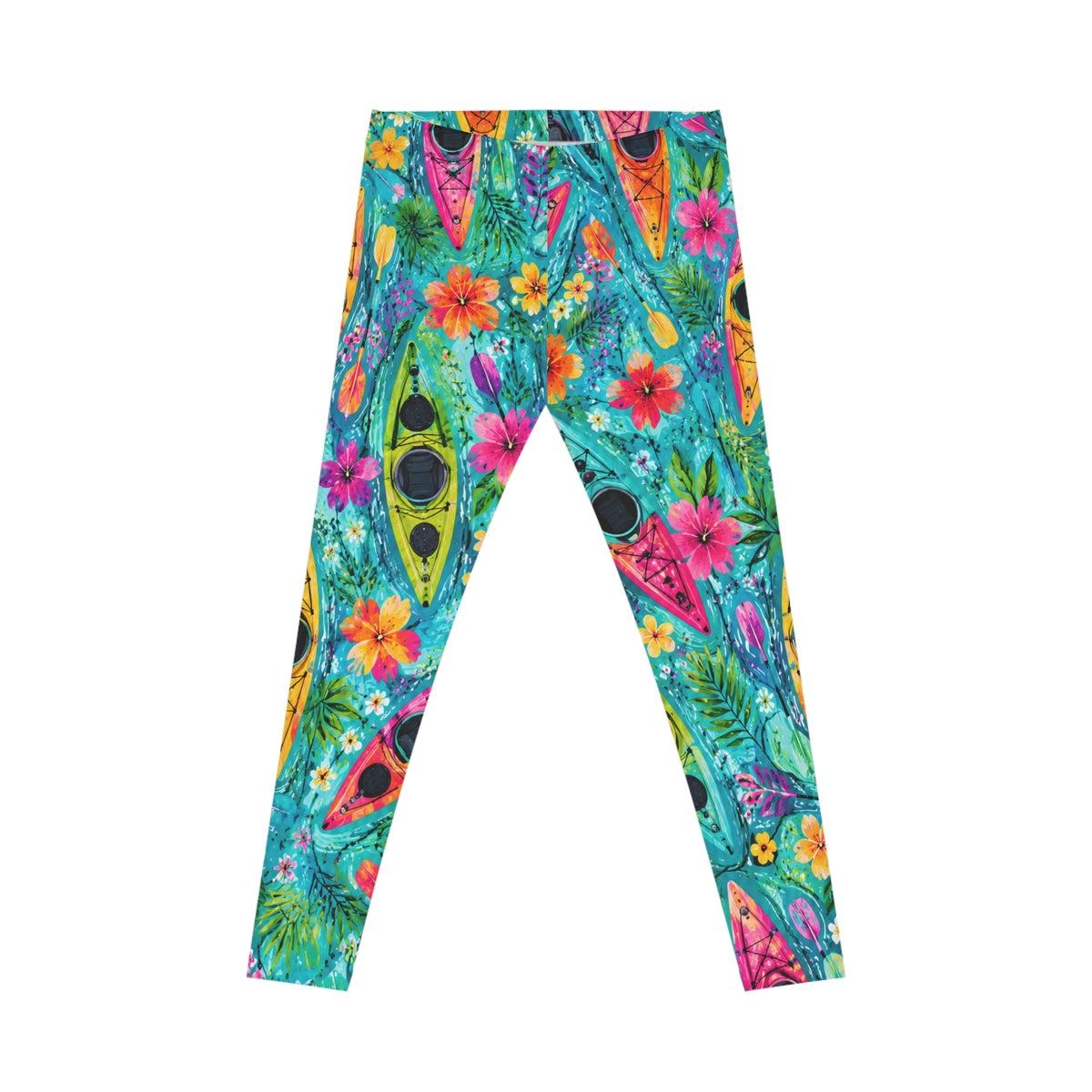 Tropical Kayak Leggings — Women's Floral Paddle AOP Leggings