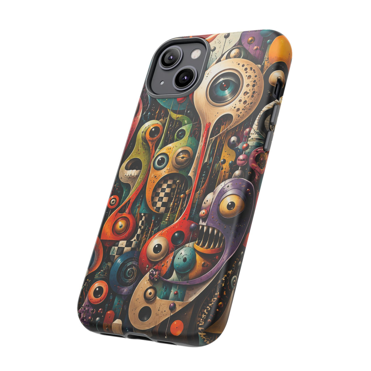 Surreal Monster Art Phone Case — Colorful Abstract Creature Design