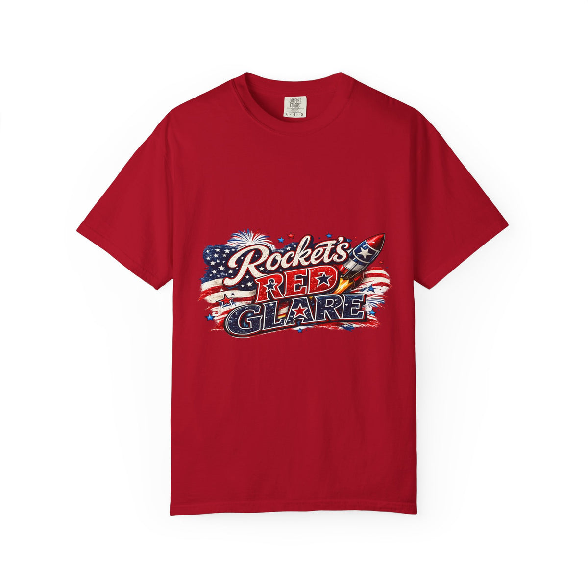 Rockets Red Glare T-shirt | Patriotic American Flag Rocket
