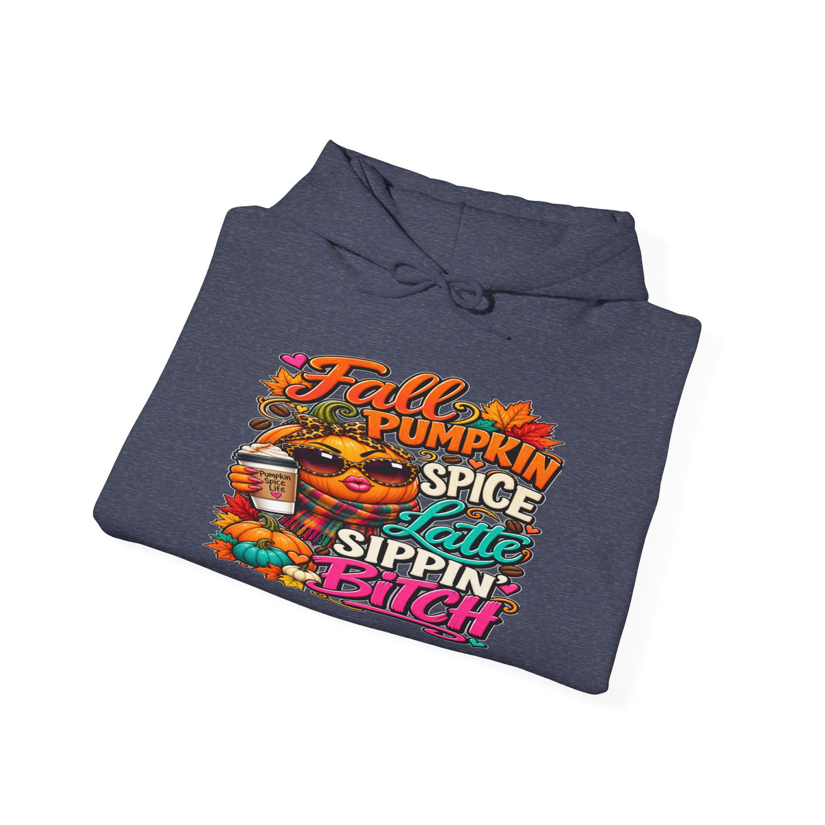 Fall Pumpkin Spice Hoodie — "Pumpkin Spice & Sippin'" Graphic Sweatshirt