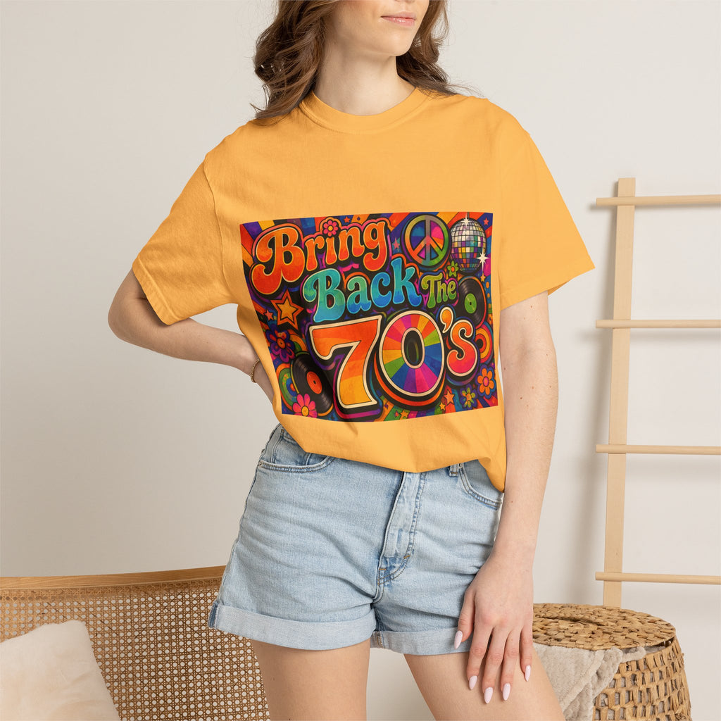 Bring Back the 70s T-shirt | Retro Psychedelic Disco Design