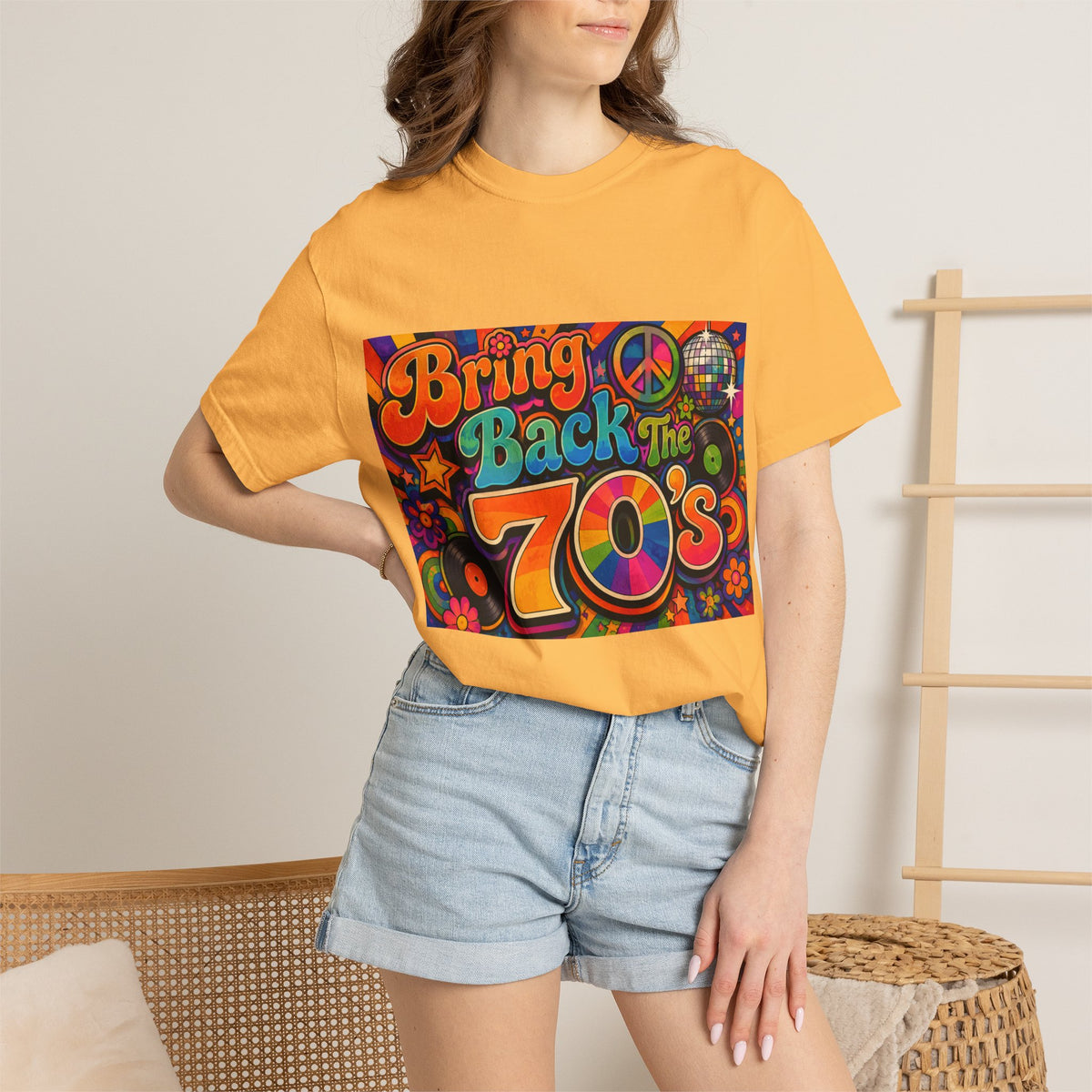 Bring Back the 70s T-shirt | Retro Psychedelic Disco Design