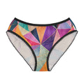 Colorful Geometric Women's Briefs — Vibrant Triangle Print All-Over Print