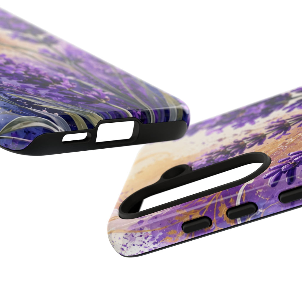 Lavender Bouquet Tough Phone Case — Protective Floral iPhone Case