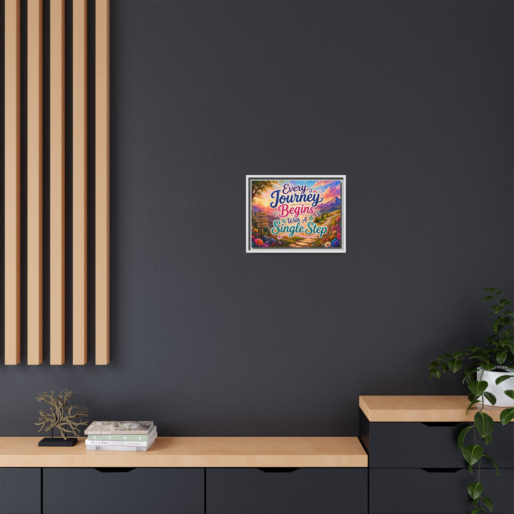 Copy of Every Journey Begins With A Single Step Matte Canvas