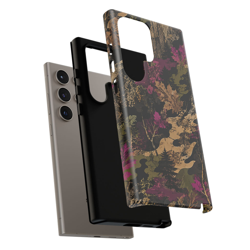 Camo Floral Tough Phone Case — Rugged Nature-Inspired Protection
