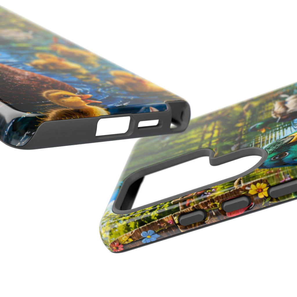 Duck Family Phone Case — Cute Mallard & Ducklings Protective Tough Case