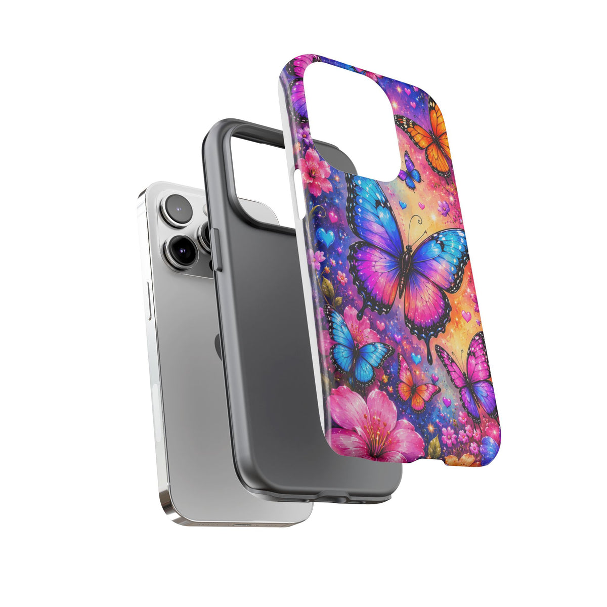 Colorful Butterfly Pattern Phone Case | Tough Cases