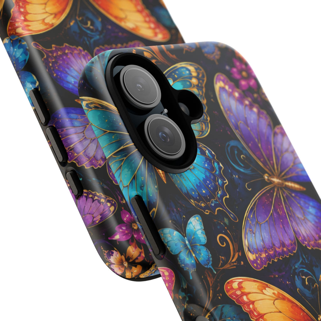 Butterfly Tough Phone Case — Colorful Floral Butterflies Protective Cover