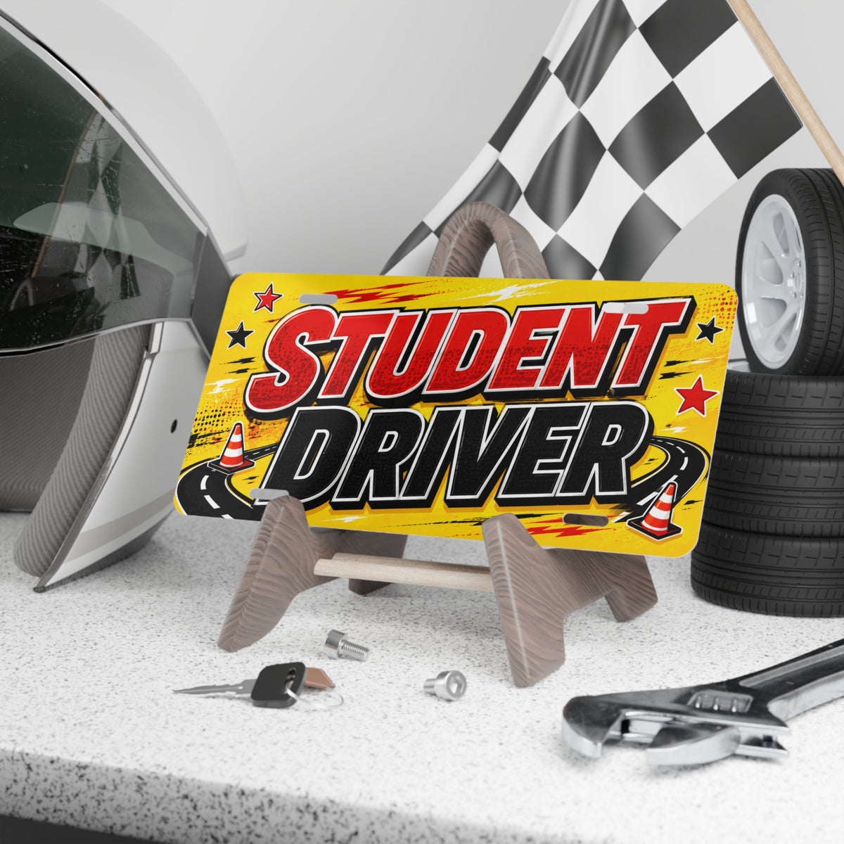 Student Driver Vanity Plate | Custom License Plate, Aluminum