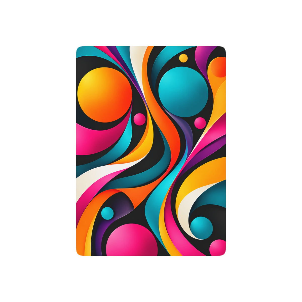 Abstract Colorful Swirls Poker Playing Cards | Vibrant Deck