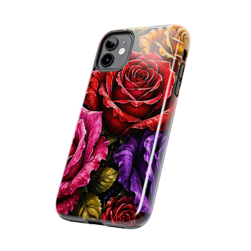Tough Phone Case — Vibrant Rose Garden Protective Phone Cover