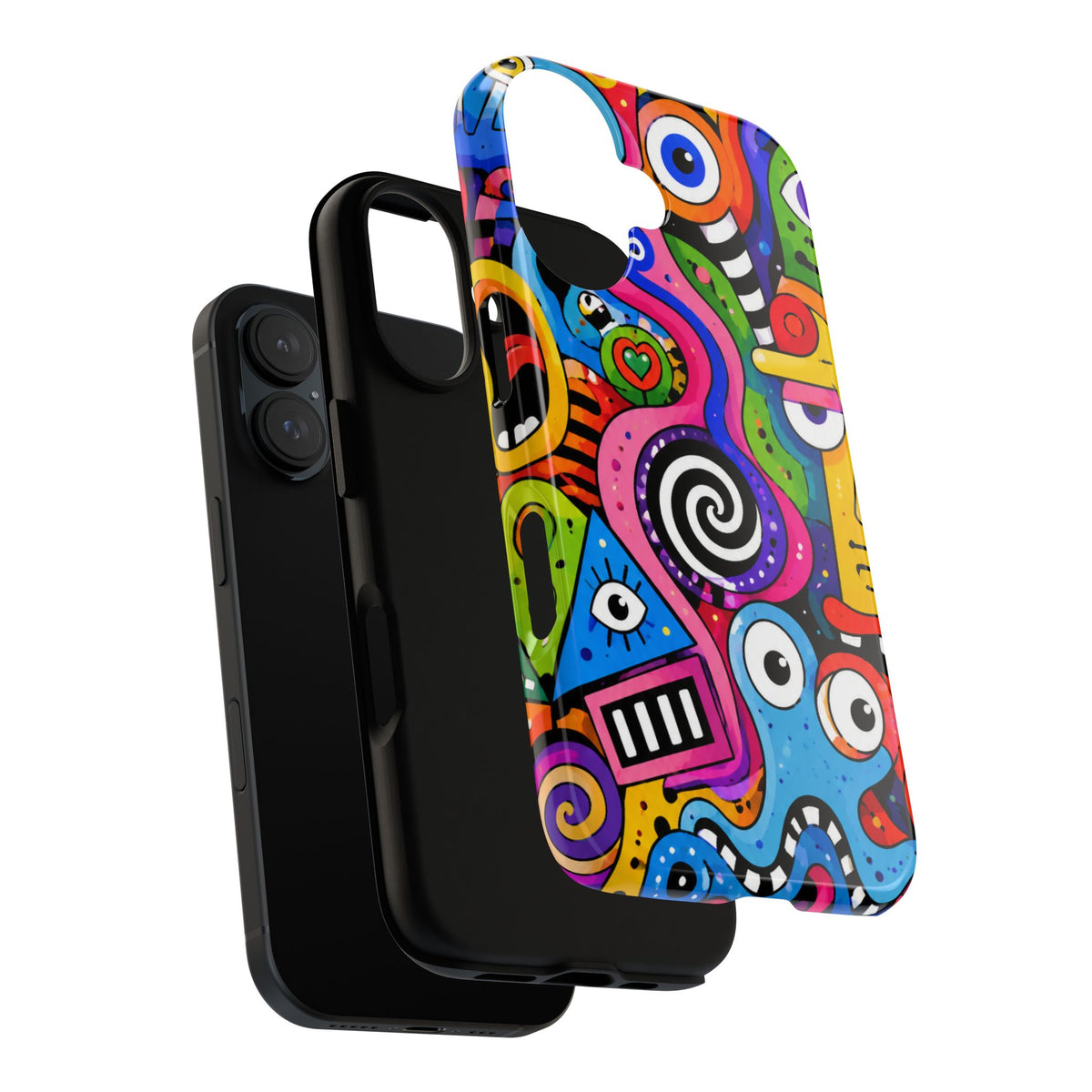 Colorful Abstract Doodle Tough Phone Case