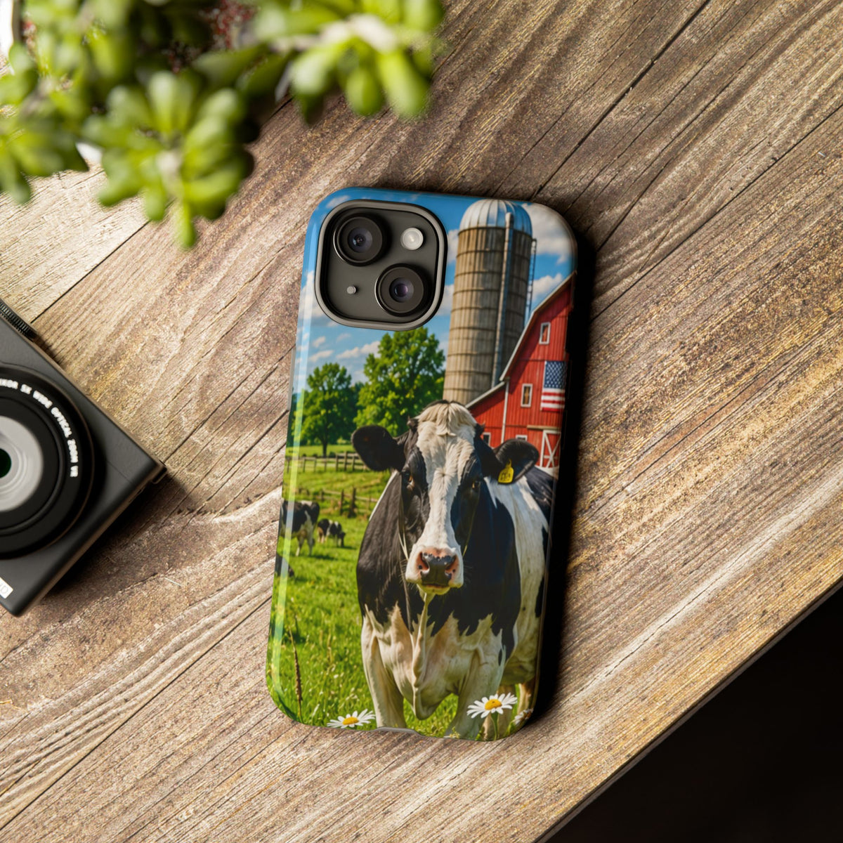 Cow Farm Phone Case — Rustic Barnyard iPhone Cover