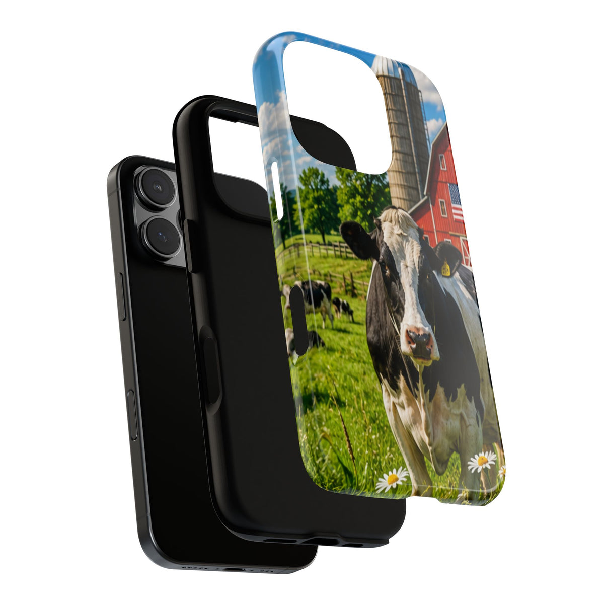 Cow Farm Phone Case — Rustic Barnyard iPhone Cover