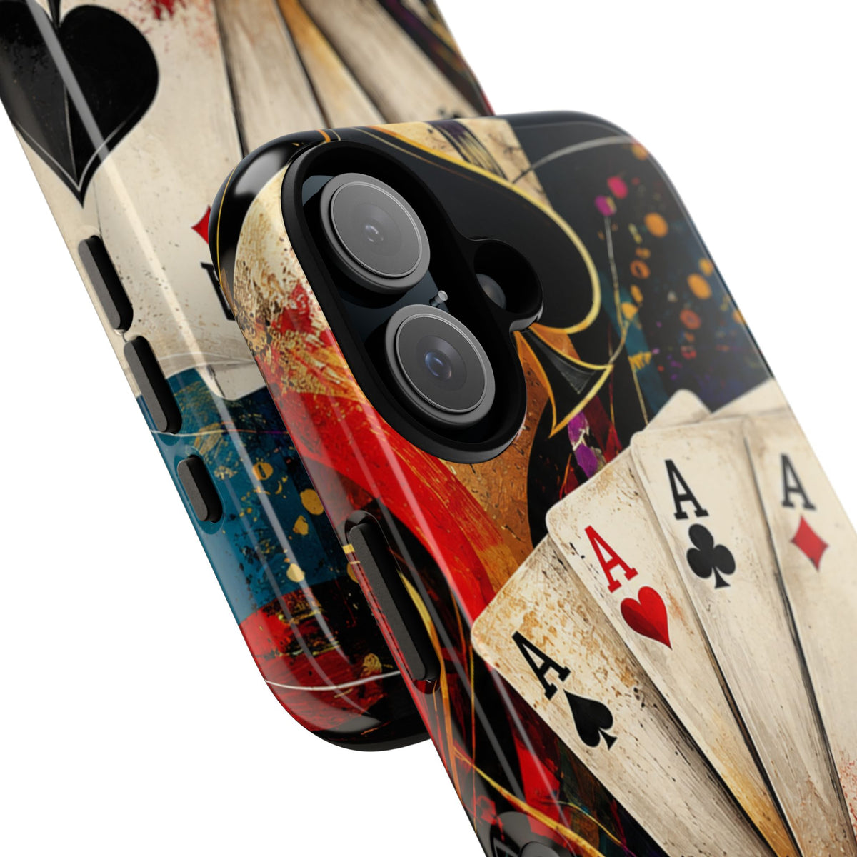 Casino Poker Ace Phone Case — Vintage Playing Cards & Chips Protective Cover