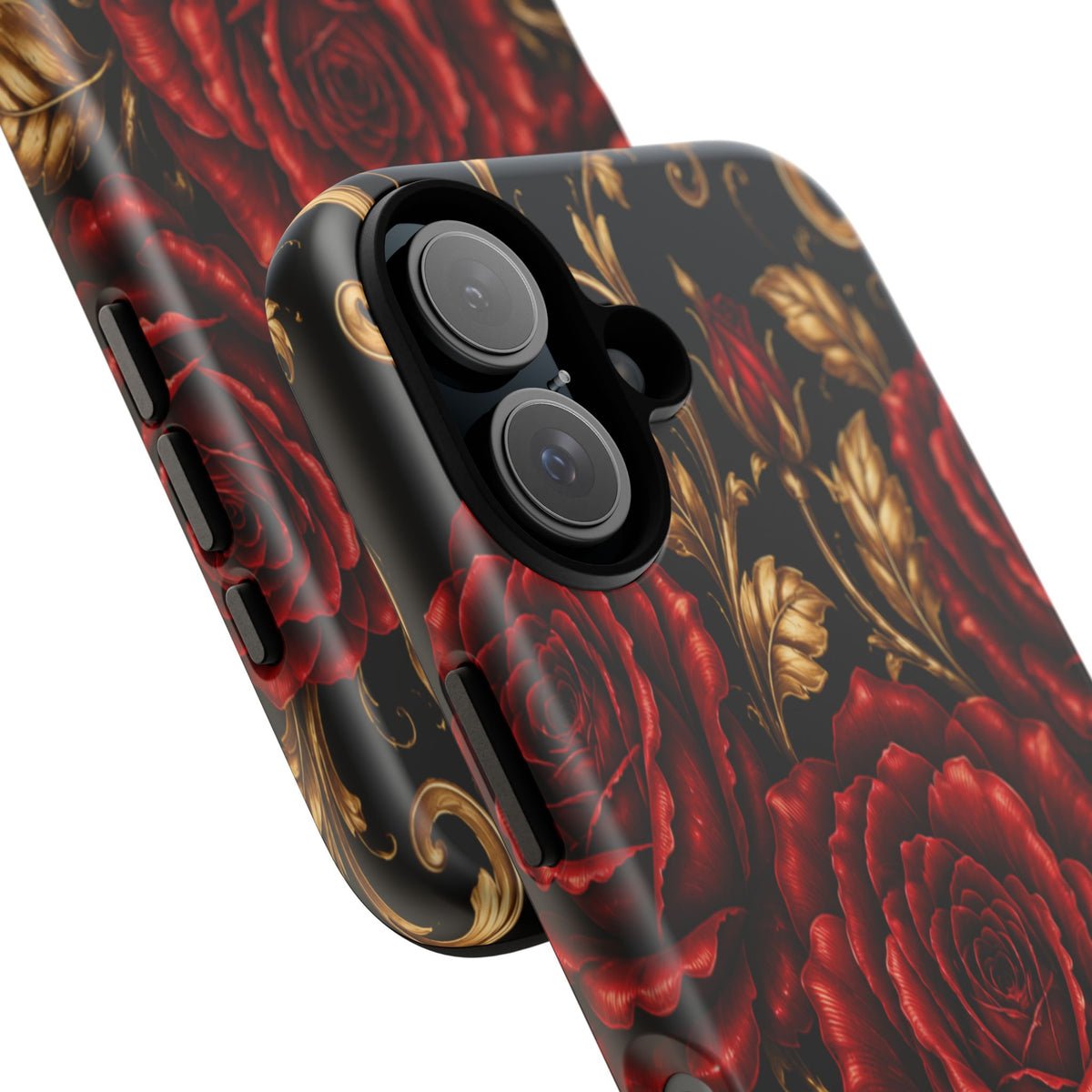 Tough Cases — Vintage Red Rose Floral Phone Case