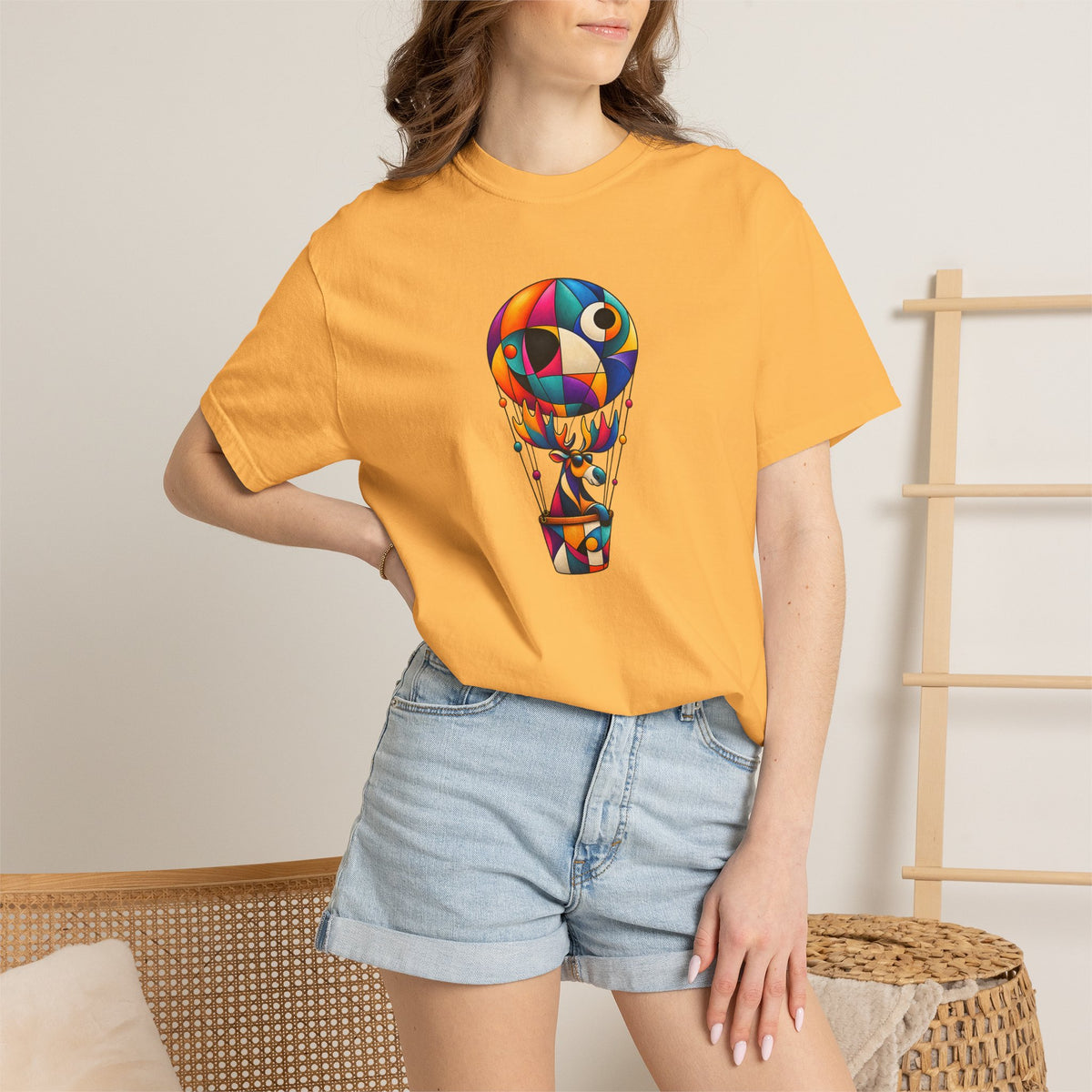 Hot Air Balloon Abstract Art T-Shirt