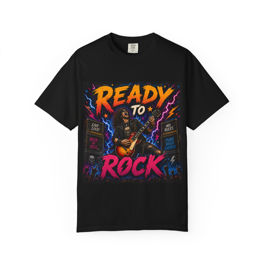 Ready to Rock Electric Guitar T-Shirt | Rock Concert Tee