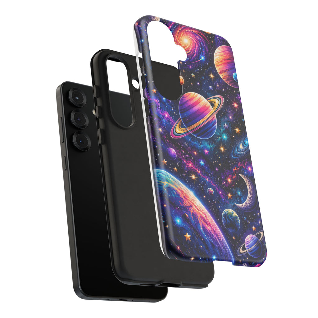 Colorful Galaxy Planets phone case | Tough Case