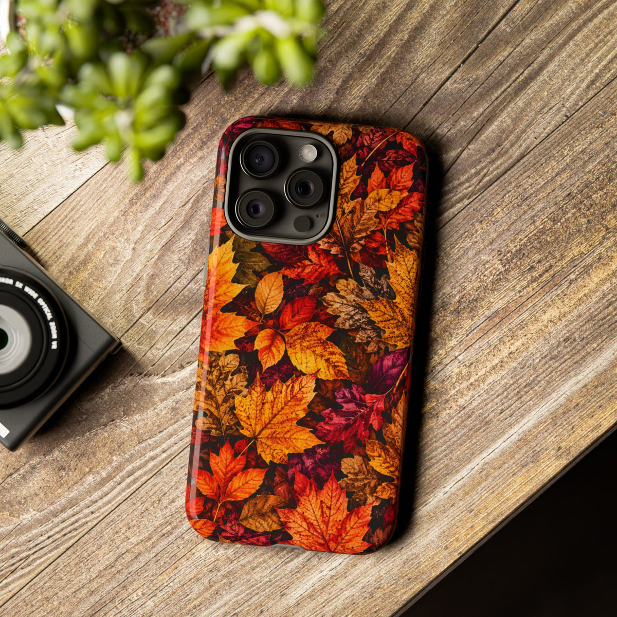 Autumn Leaves Tough Phone Case — Fall Foliage Protective Cover