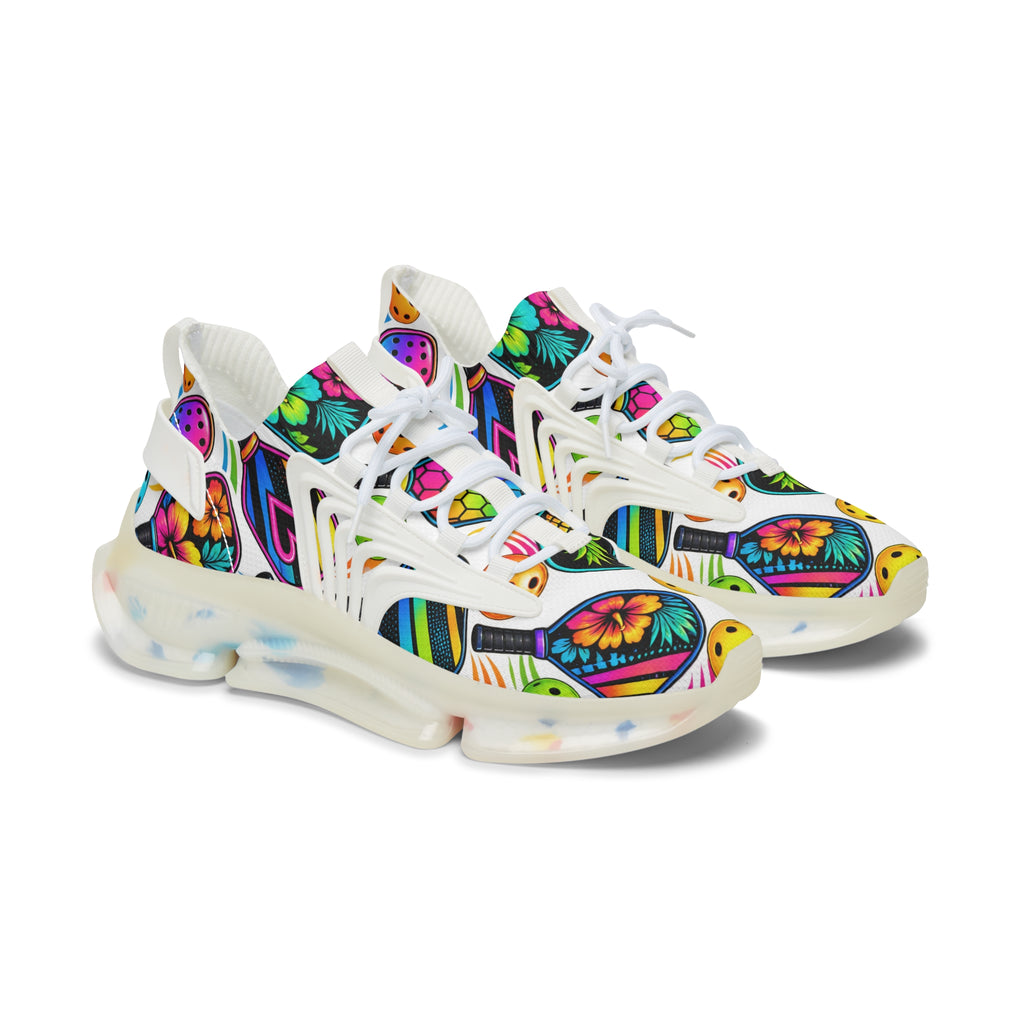 Mesh Sneakers — Vibrant Tropical Fruit Print Women’s Sneakers