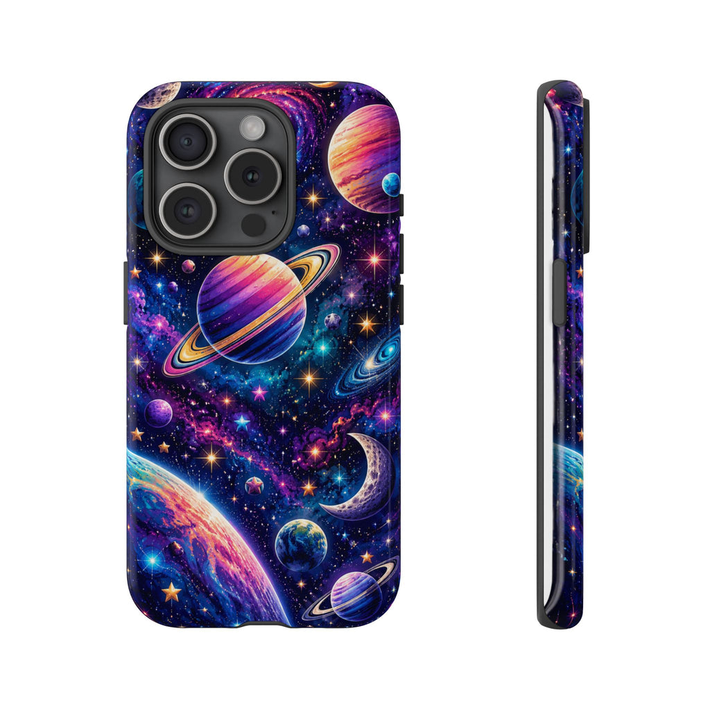 Colorful Galaxy Planets phone case | Tough Case