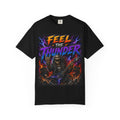Feel the Thunder skeleton guitarist T-Shirt | Heavy Metal band tee
