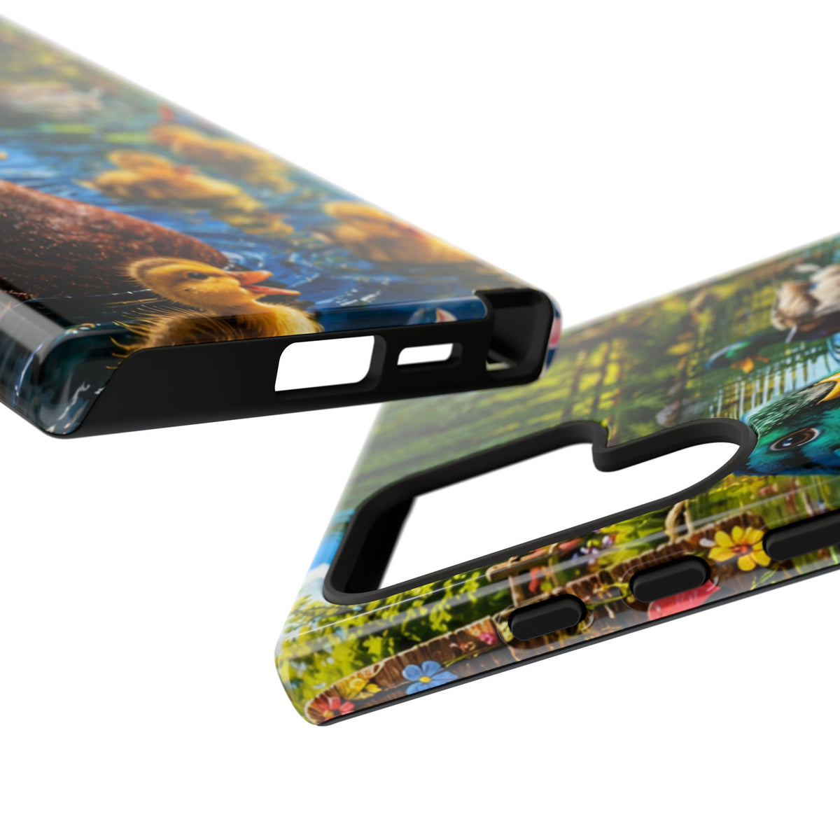 Duck Family Phone Case — Cute Mallard & Ducklings Protective Tough Case