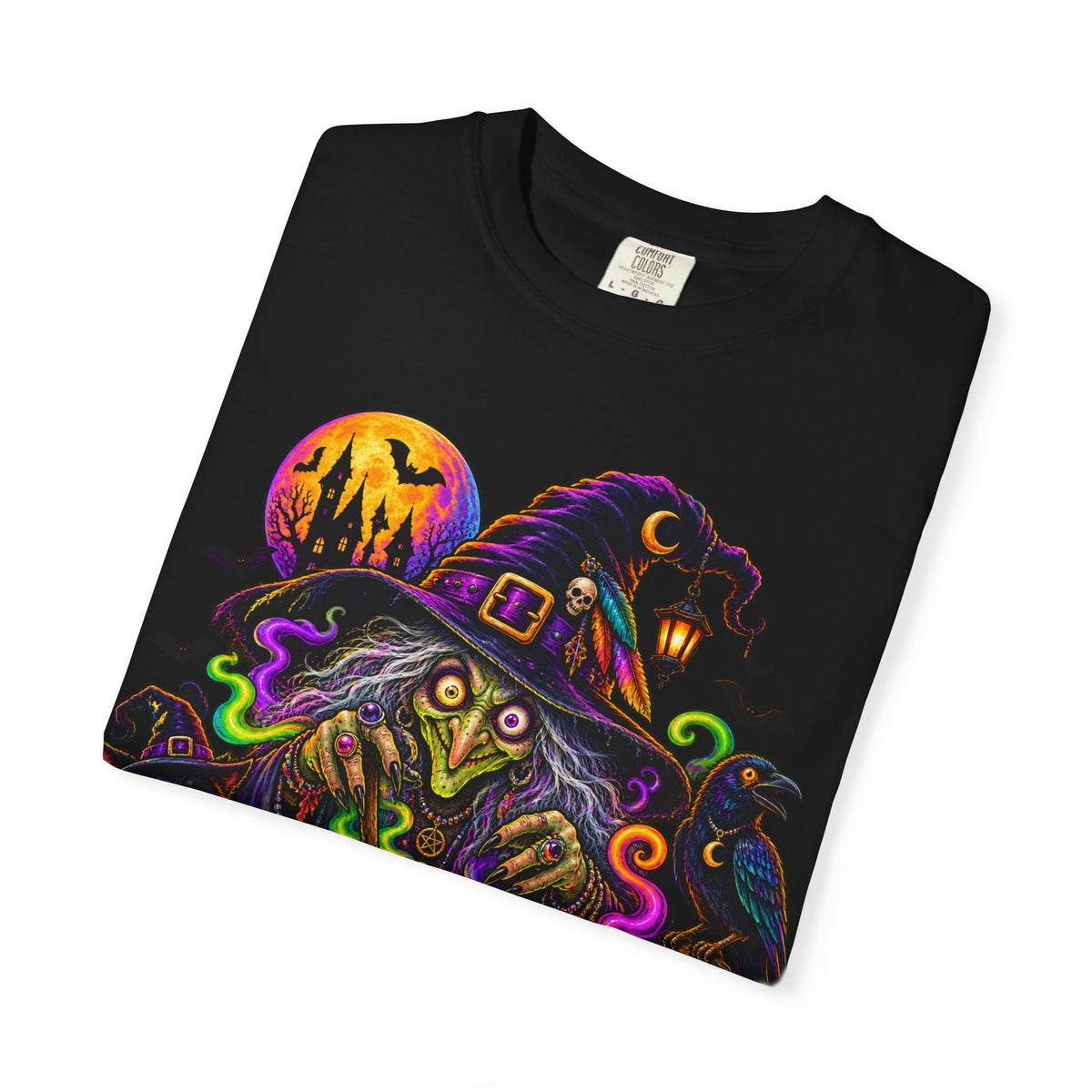 Halloween Witch Potion T-Shirt — Neon Spooky Haunted Graphic Tee