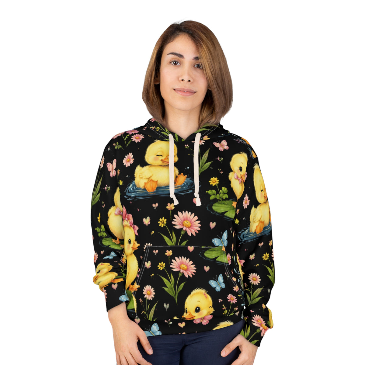 Cute Retro Ducklings Hoodie — Vintage Chick Easter Pullover