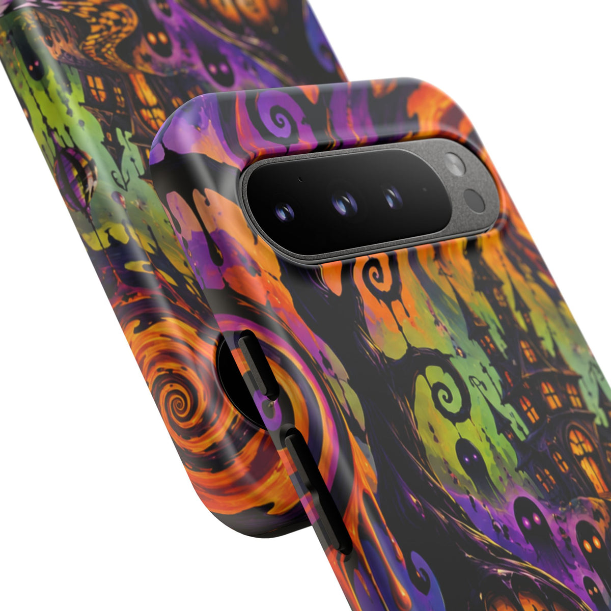 Phone Case — Psychedelic Haunted House Halloween Design