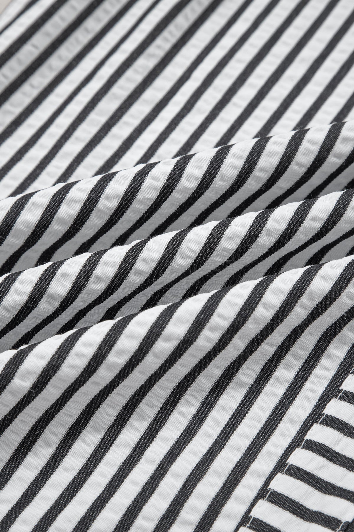 Stripe Wide Leg Elastic Drawstring Pants