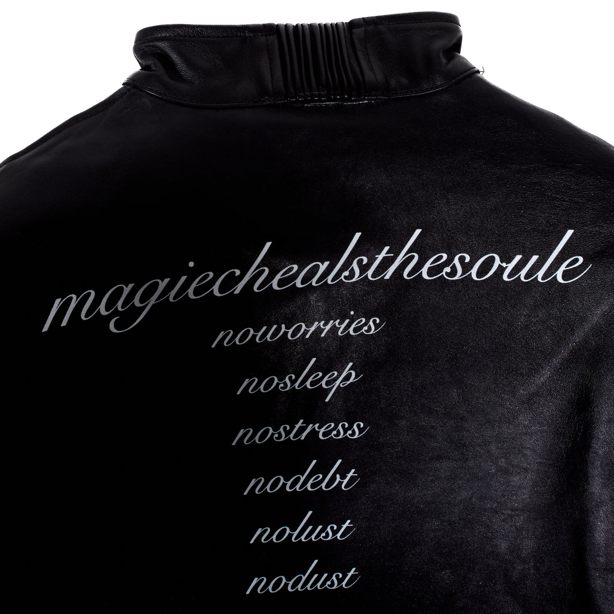 BL MAGIE LEATHER PADDED JACKET W/ SOFTENED DETACHABLE GLOVES
