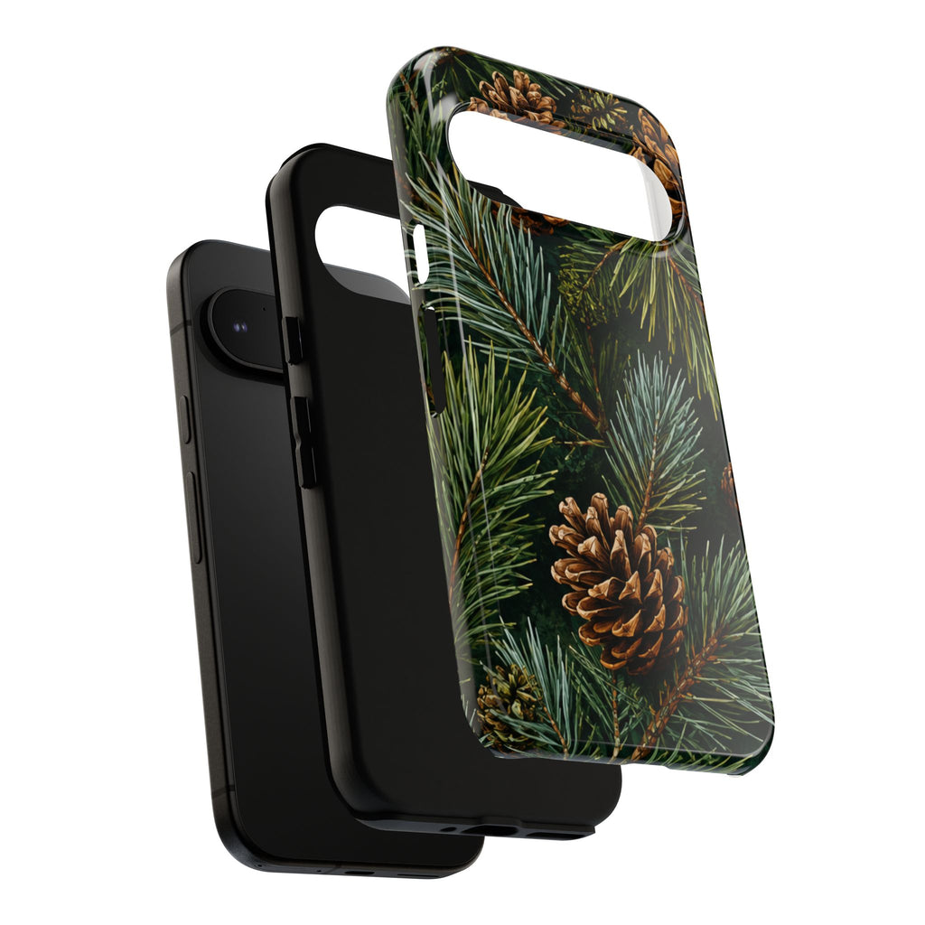 Pinecone Pines Phone Case — Festive Evergreen iPhone Cover