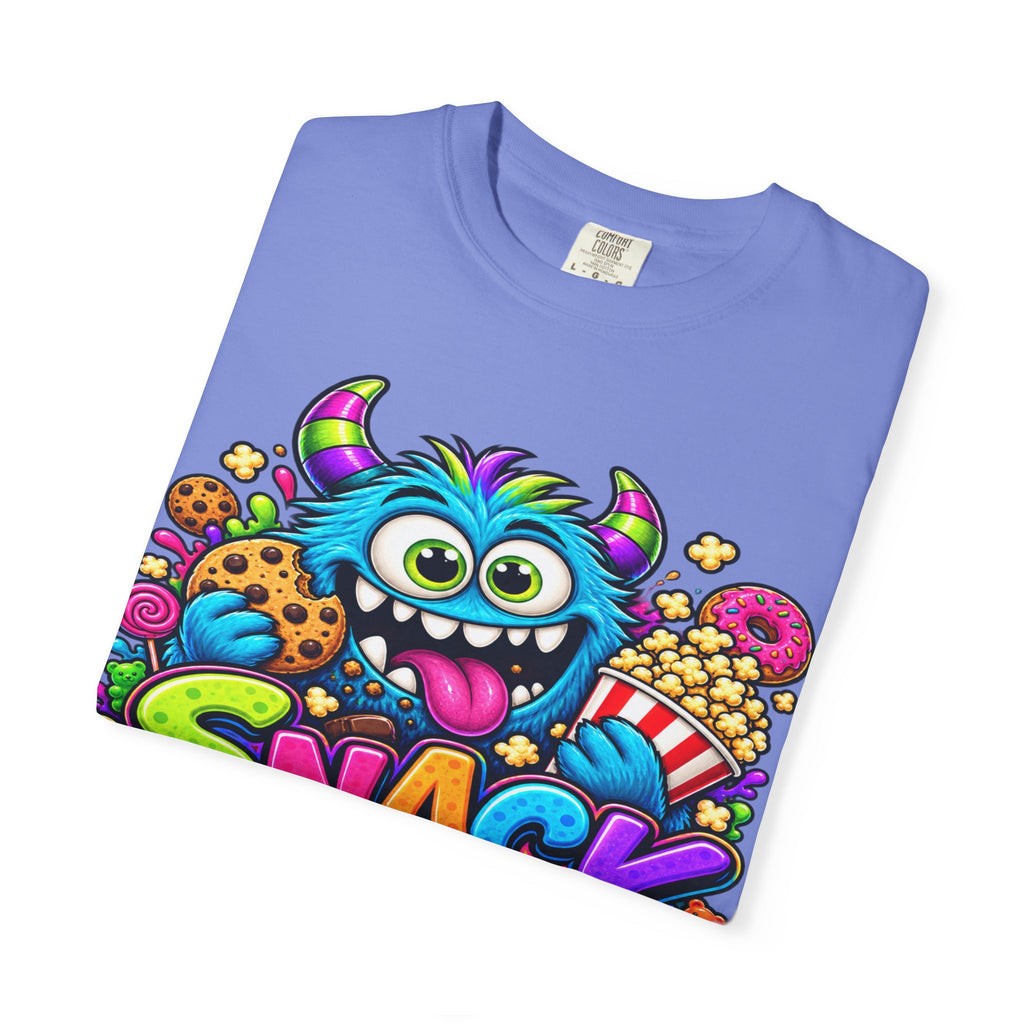 Snack Monster T-shirt | Colorful Cartoon Monster Snacks