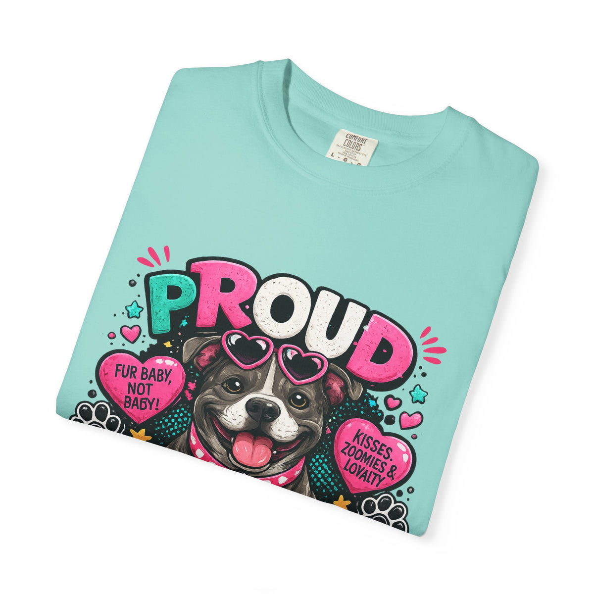 Proud Pitbull Mom T-Shirt | Cute Pitbull Illustration