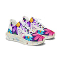Floral Daisy Mesh Sneakers — Colorful Women's Athletic Shoes