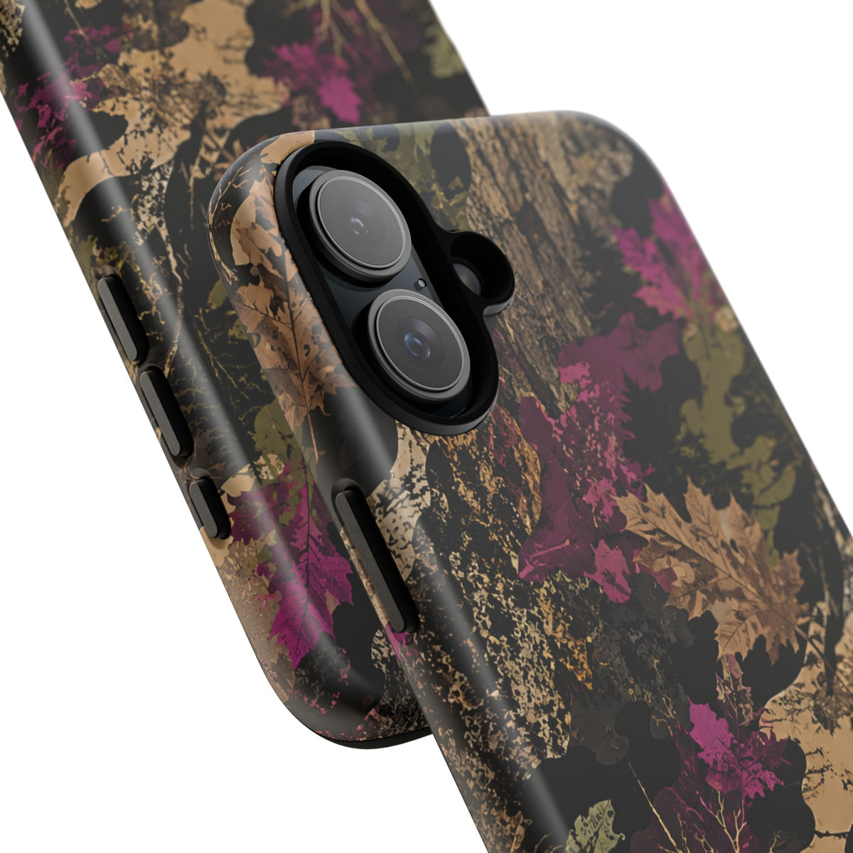 Camo Floral Tough Phone Case — Rugged Nature-Inspired Protection