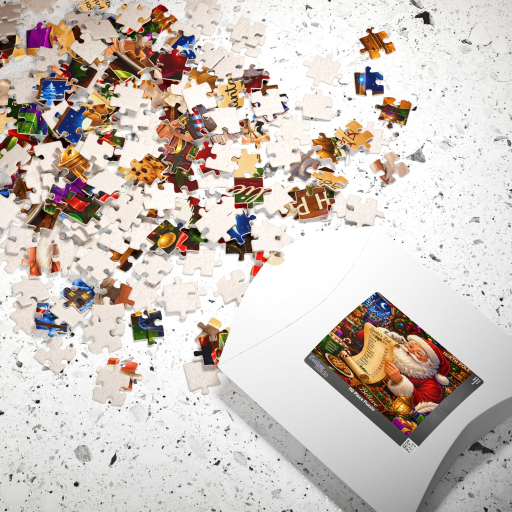 Santa’s List Jigsaw Puzzle — Festive 110/252/520/1014-Piece Christmas Puzzle